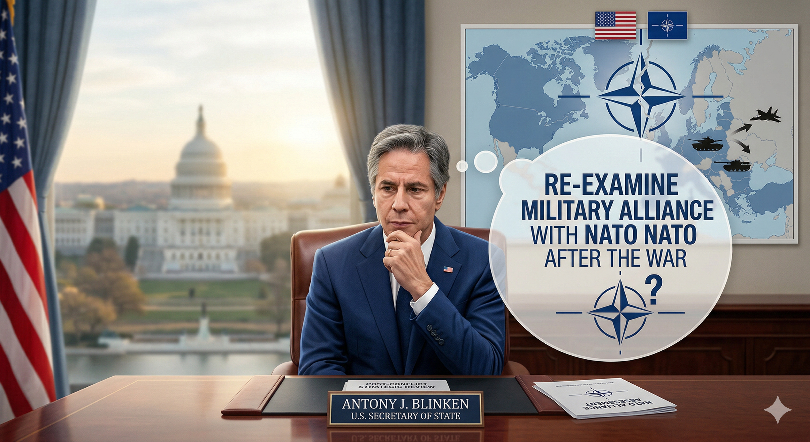 U.S. re-examining NATO alliance visual